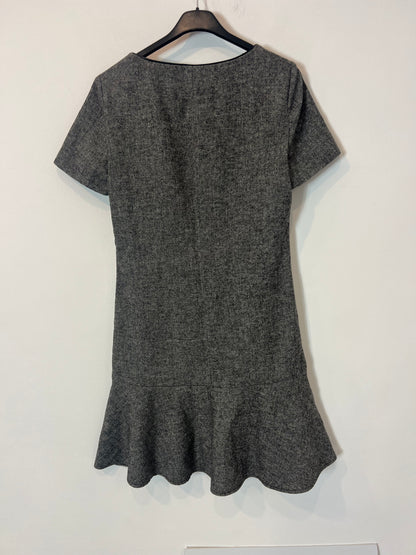 CAROLL. Vestido corto jaspeado con lana. T 40