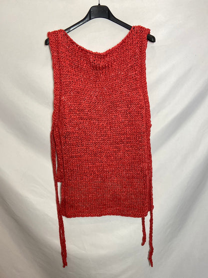 ZARA. Top punto naranja T.S