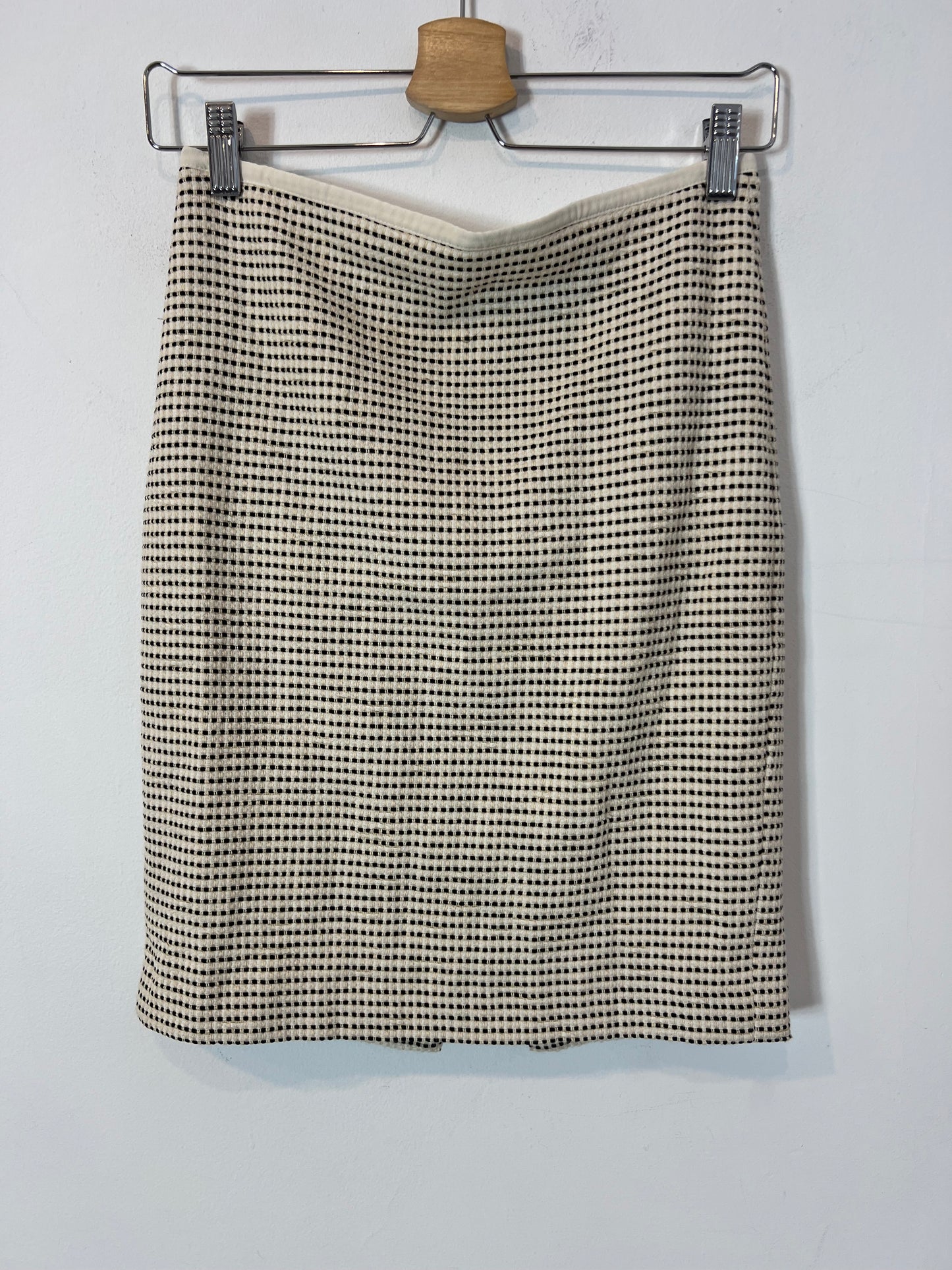 MARCCAIN. Falda beige textura T.1(s)