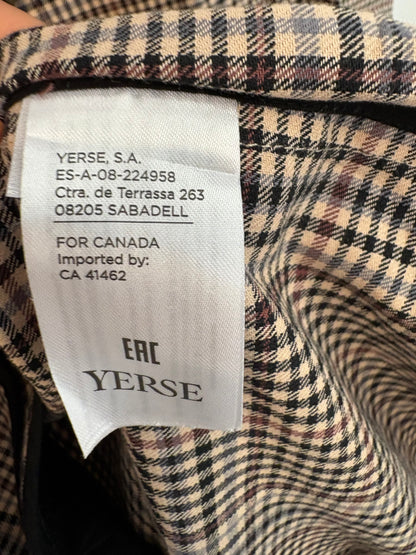YERSE. Chaqueta cuadros ligera. T S