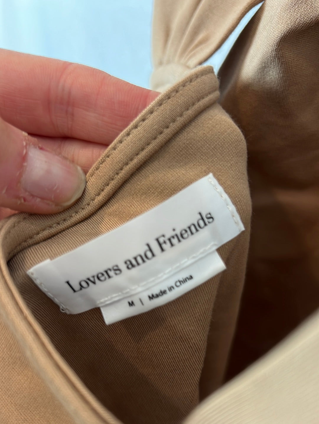 LOVERS AND FRIENDS. Body beige cuello nudo. T M