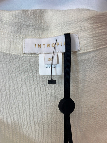 INTROPY. Beige crossed blouse T.38