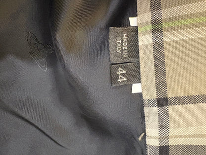 VIVIENNE. WESTWOOD. Falda gris cuadros T.44 (40)