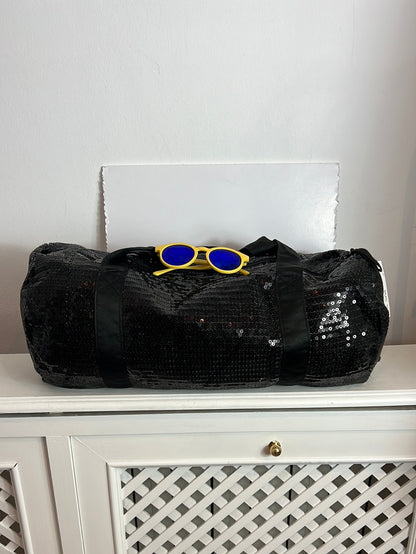 CALZEDONIA. Bolsa negra lentejuelas