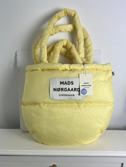 MADS NØRGAARD. Light yellow quilted bag