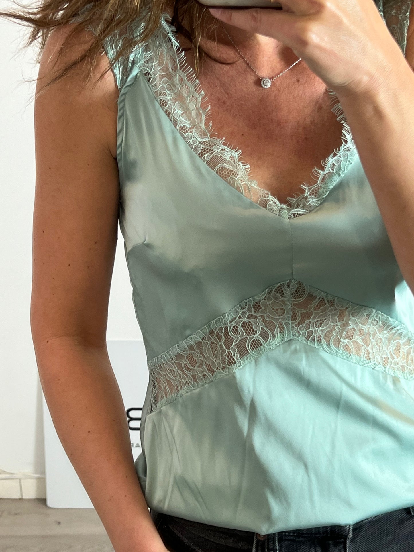 LAMIAR. Top lencero verde aguaT.U(S)