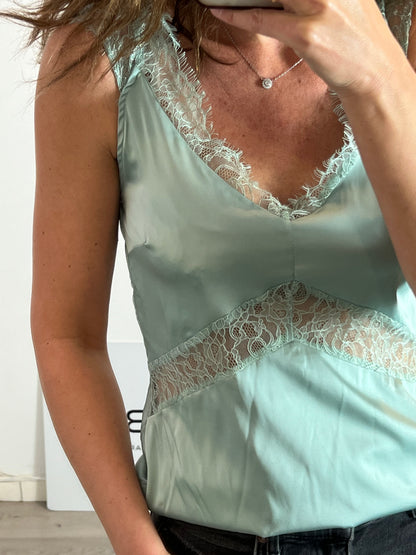 LAMIAR. Top lencero verde aguaT.U(S)