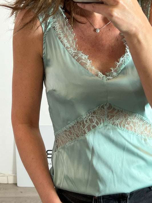 LAMIAR. Top lencero verde aguaT.U(S)