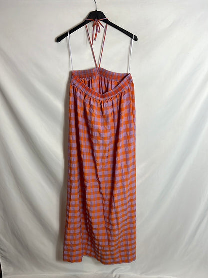 ZARA. Vestido cuadros. TXS