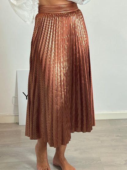 UTERQÜE. Ts pleated tile skirt