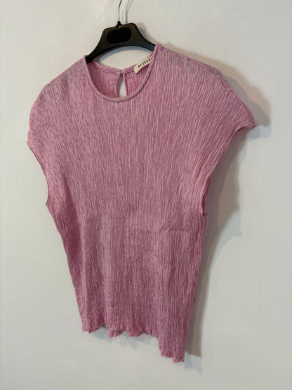 MASSCOB. Top rosa claro textura