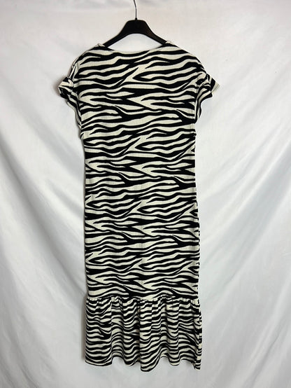 SFERA. Vestido midi print T.m