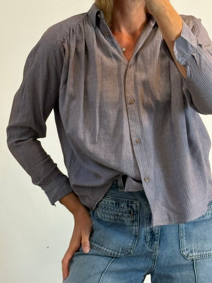 SESSÚN. Blusa textura rayas
