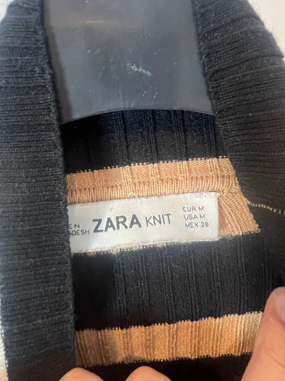 ZARA. Jersey rayas canalé. T M