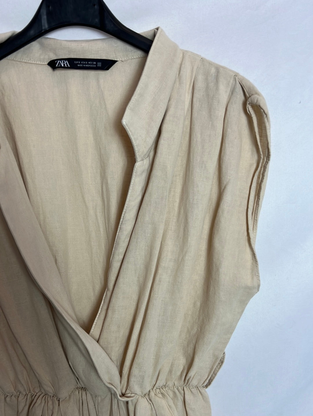 ZARA: Mono largo beige. T S