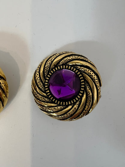 OTHERS. Gold circular earring