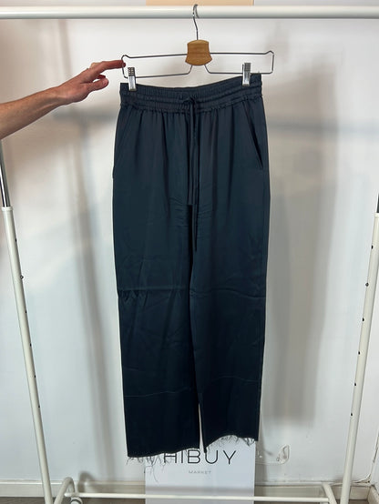 ZARA. Satin blue trousers. XS