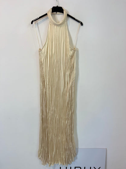 ZARA. Vestido plisado espalda T.xs/s