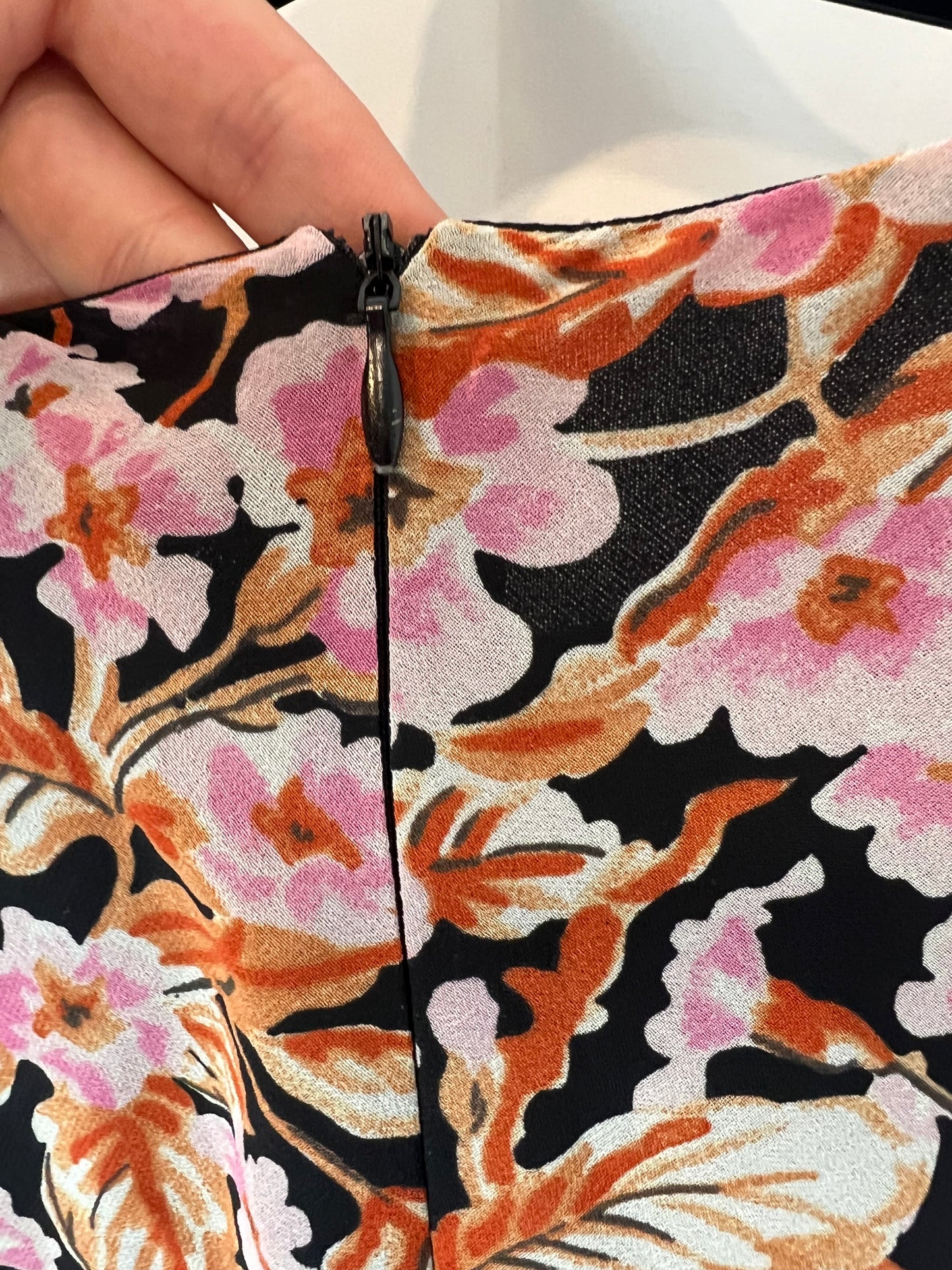 ZARA. Vestido largo estampado fruncidos. T S