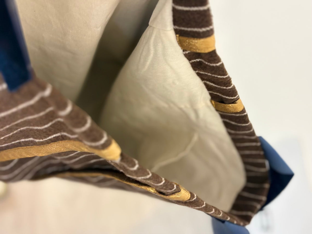 7 ROOMS. Bolso tote Amanda rayas