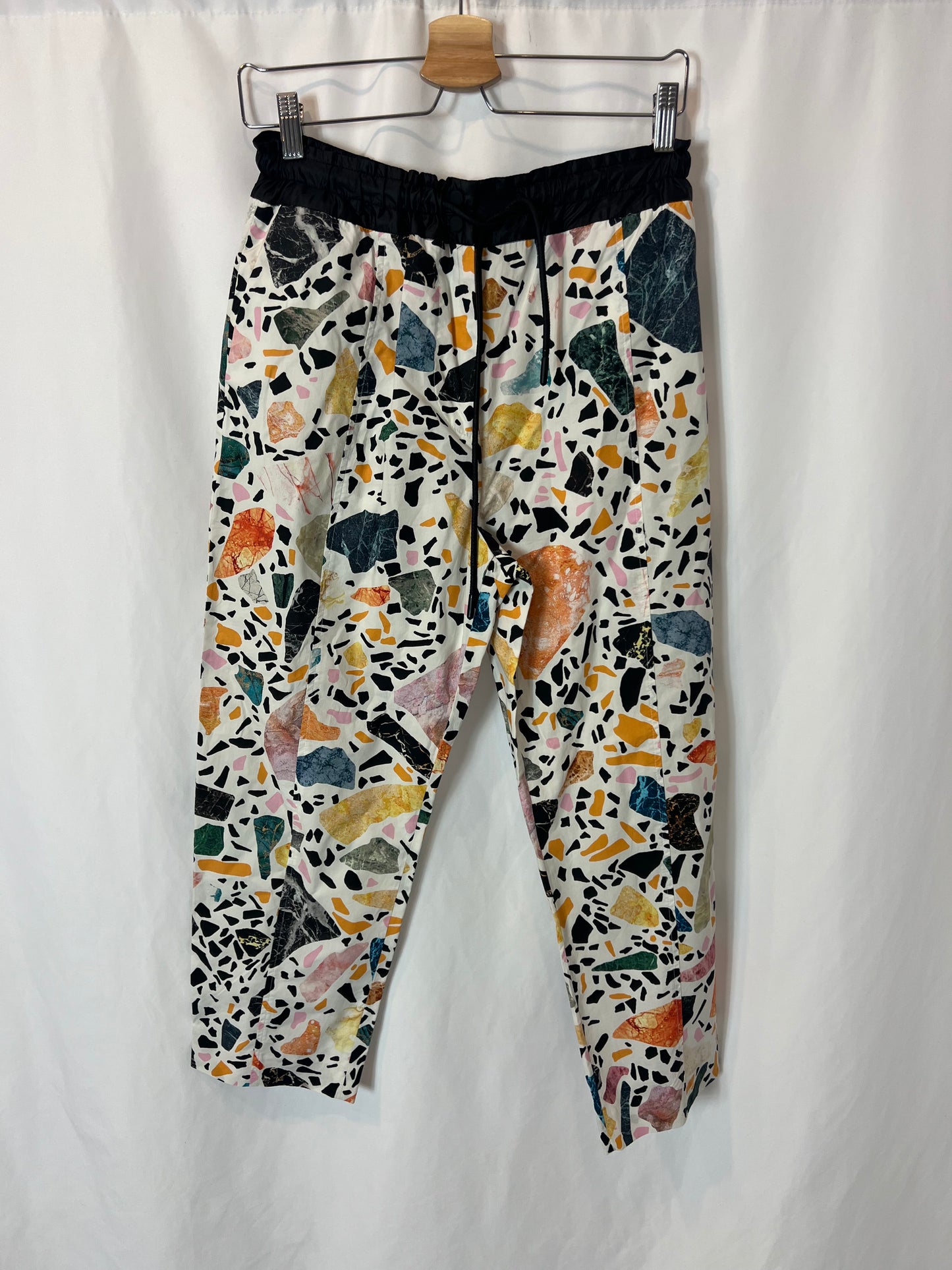 BIMBA Y LOLA. Textured print trousers. Size 40