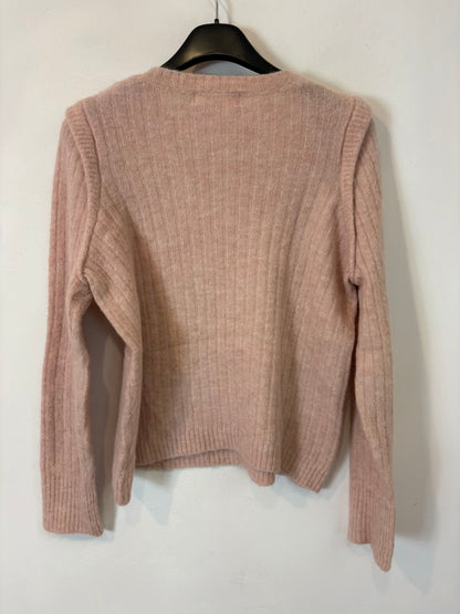 MAISON ANJE. Jersey rosa claro detalle hombros