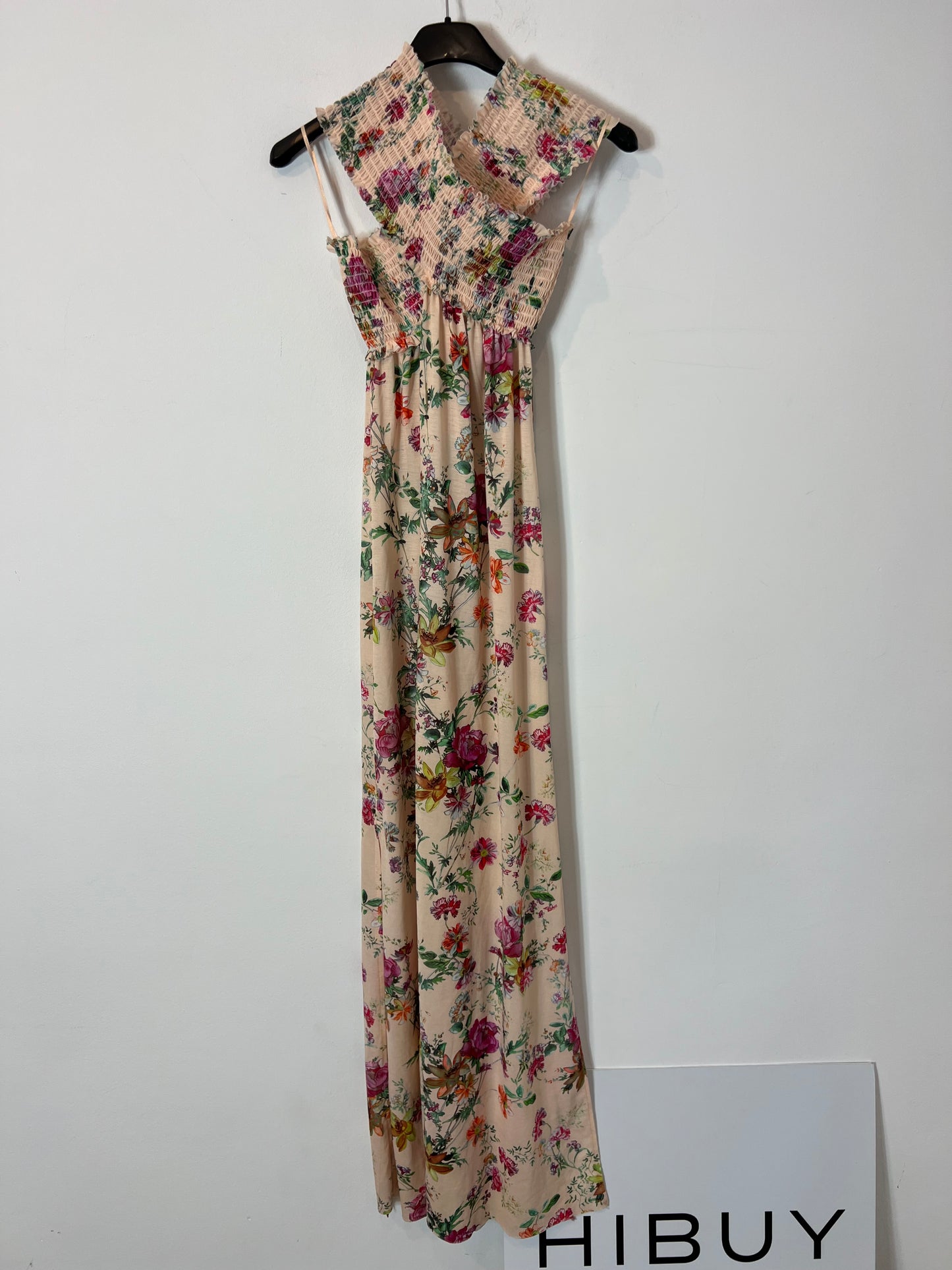 ZARA. Long floral honeycomb dress. TM