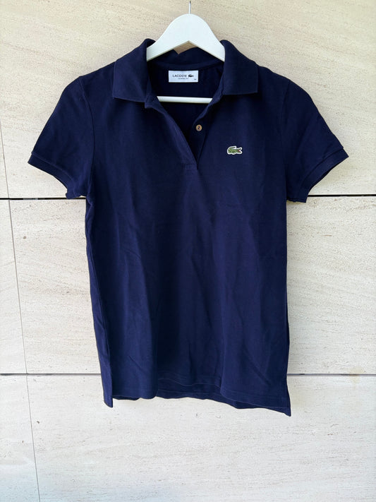 LACOSTE. Polo básico azul logo. T XS