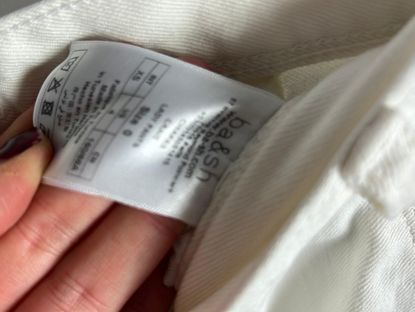 BA&amp;SH. White skinny pants. Size 4(38)