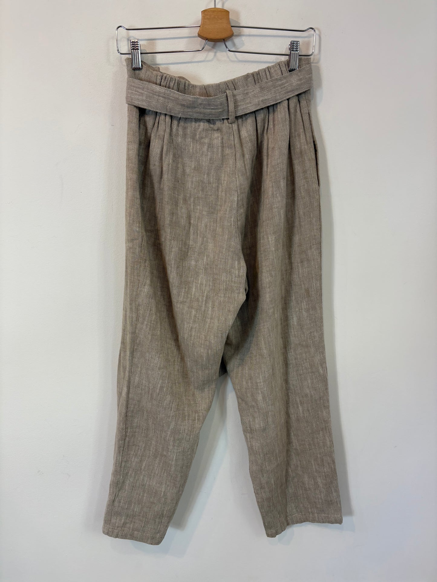 CAQUI&CO. Pantalón mezcla beige jaspeado. T S/M