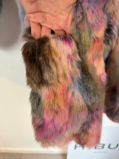 OTRAS. Abrigo pelo natural colores