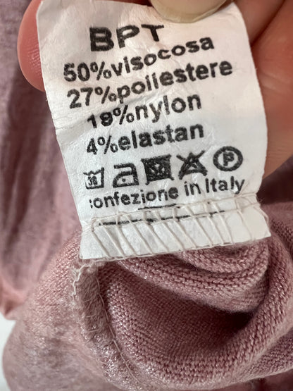 OTRAS. Top punto rosa jaspeado. T M