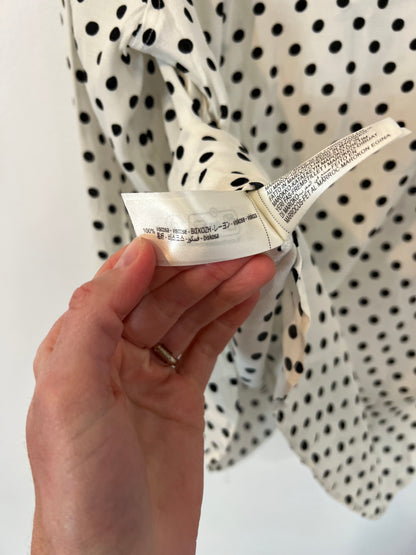 ZARA. Blusa fluida lunares