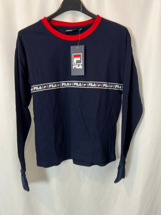 FILA. Long-sleeved logo T-shirt. Size 16 (S)