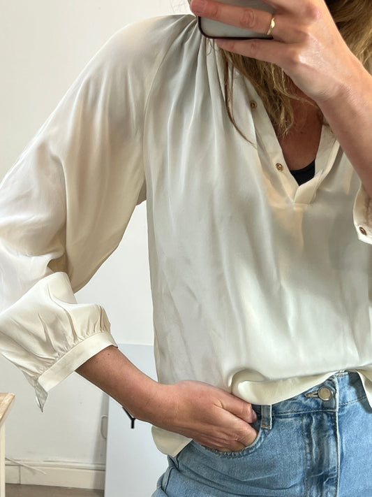 VANESSABRUNO. Beige silk blouse T.36