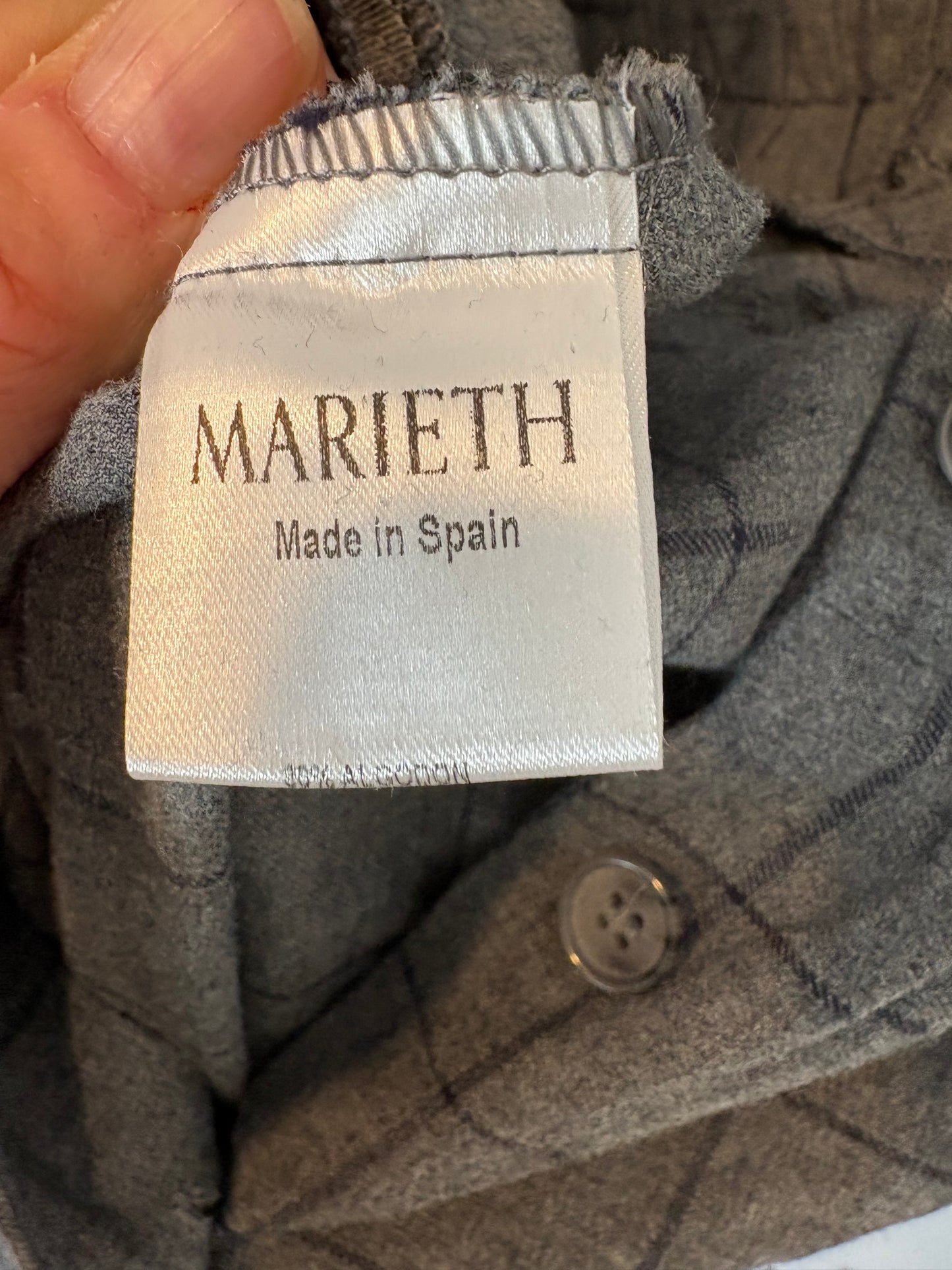 MARIETH. Grey velvet jumpsuit with removable sleeves.