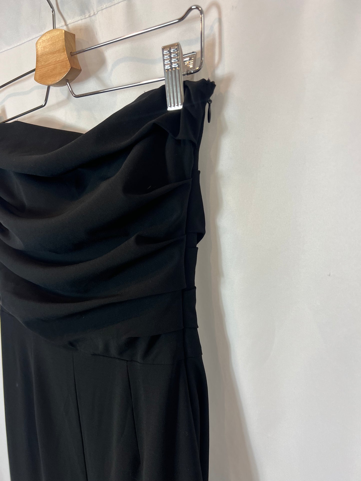 ETXART&amp;PANNO. Flowing strapless black jumpsuit. TM