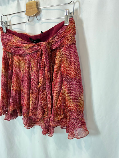 ISABEL MARANT. Printed silk wrap skirt, size 36