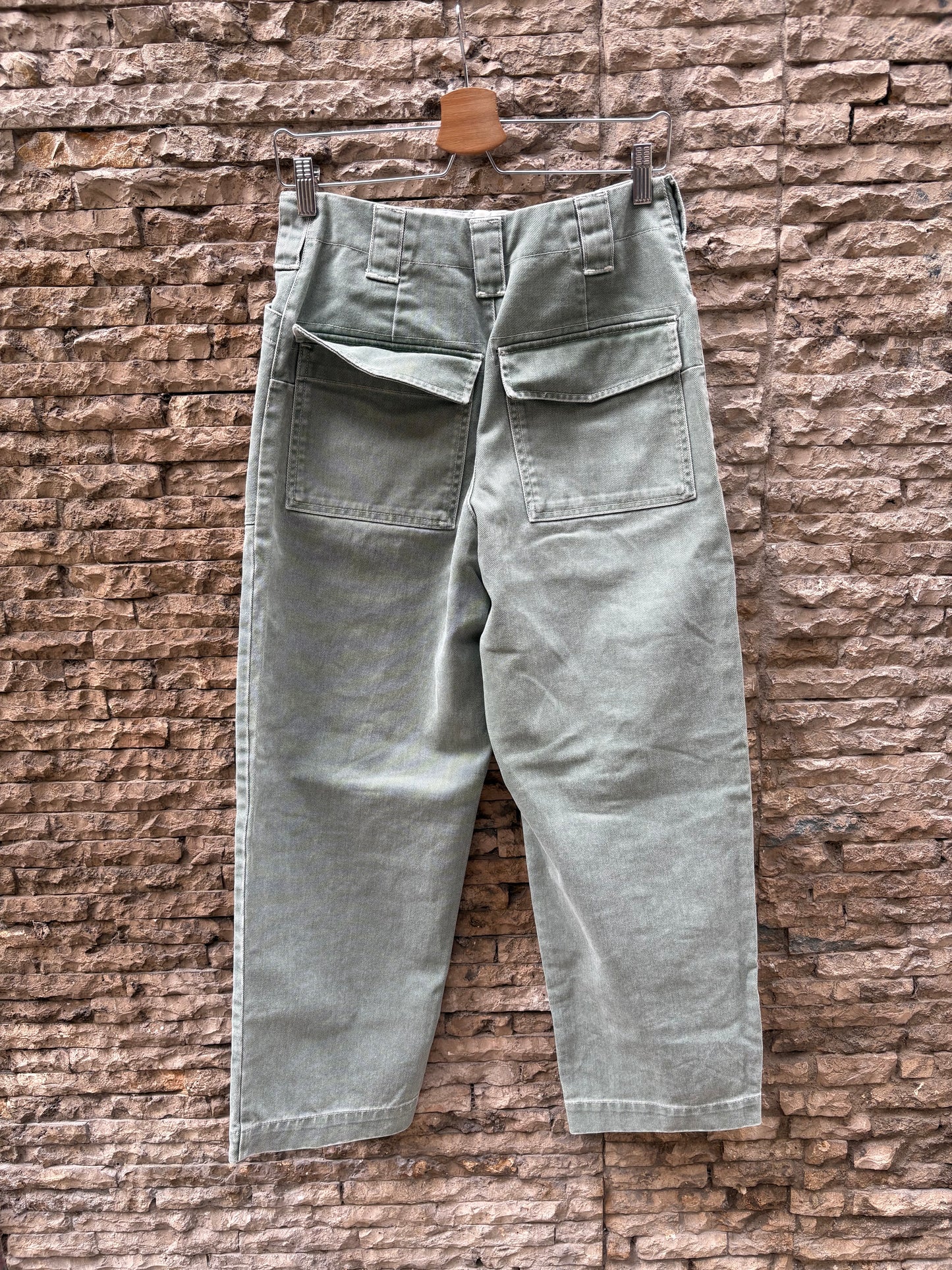 SOEUR. Denim verde agua abotonado