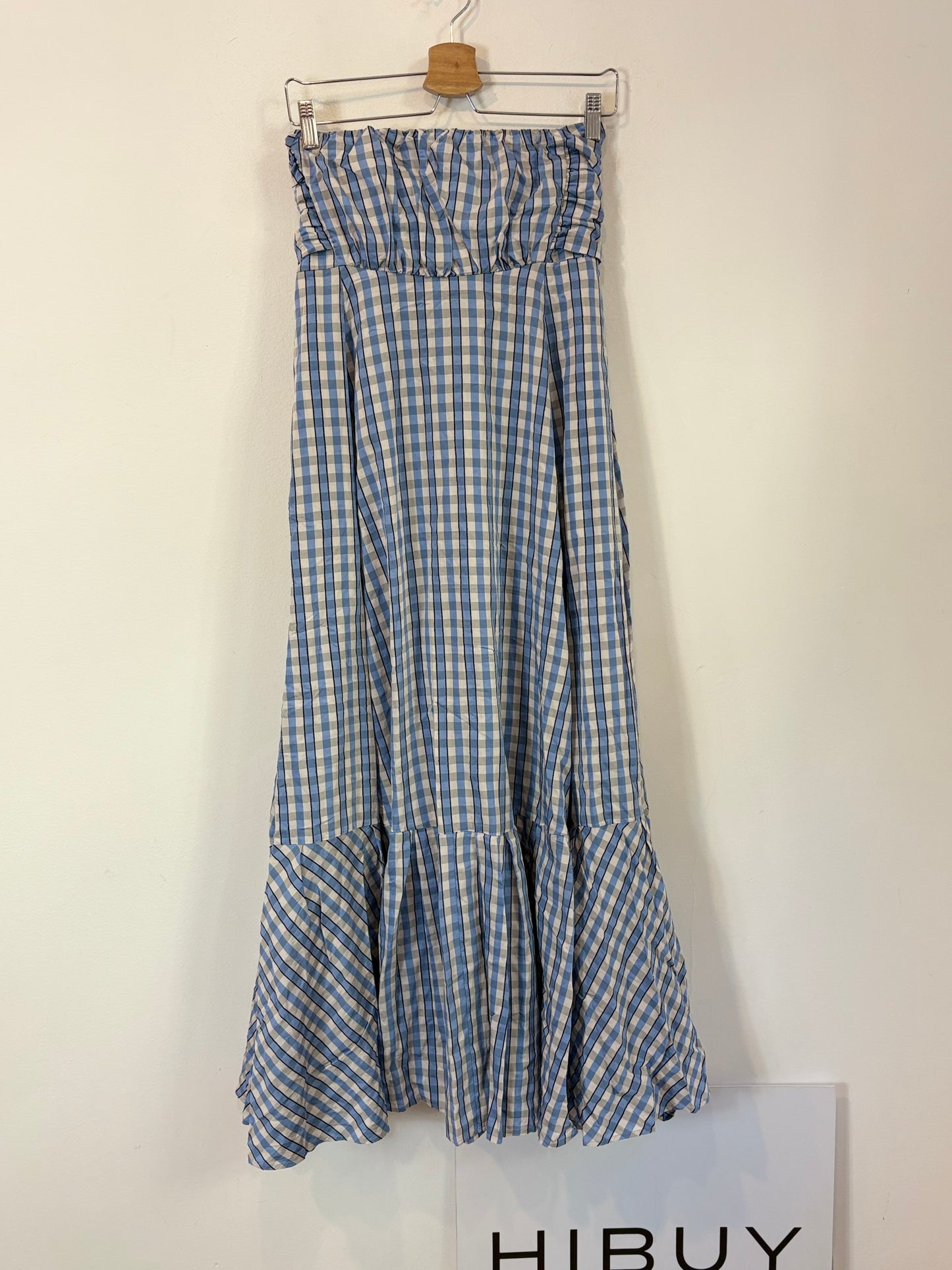 SFERA. Vestido midi de cuadros