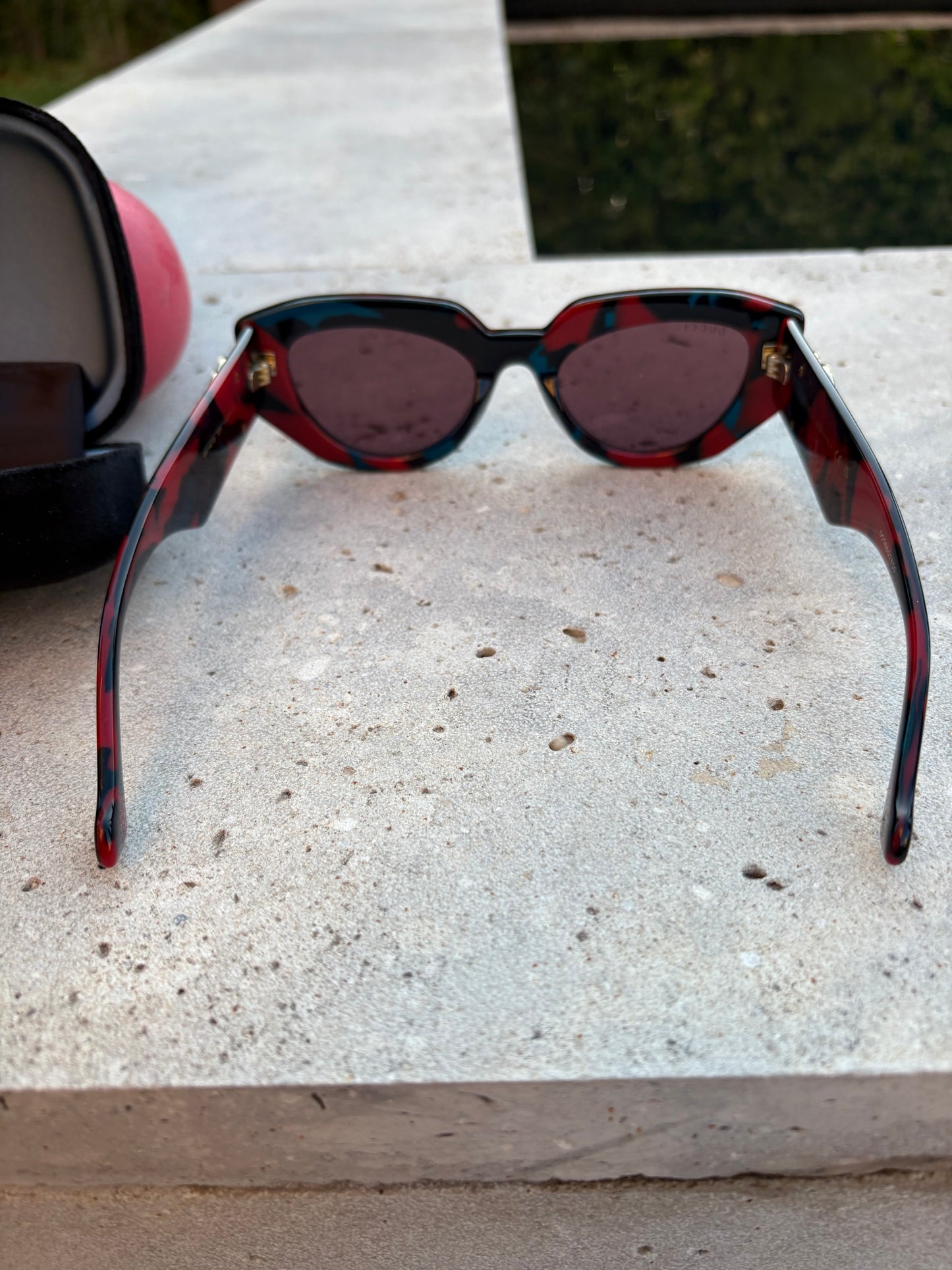 GUCCI. Gafas bicolor logo