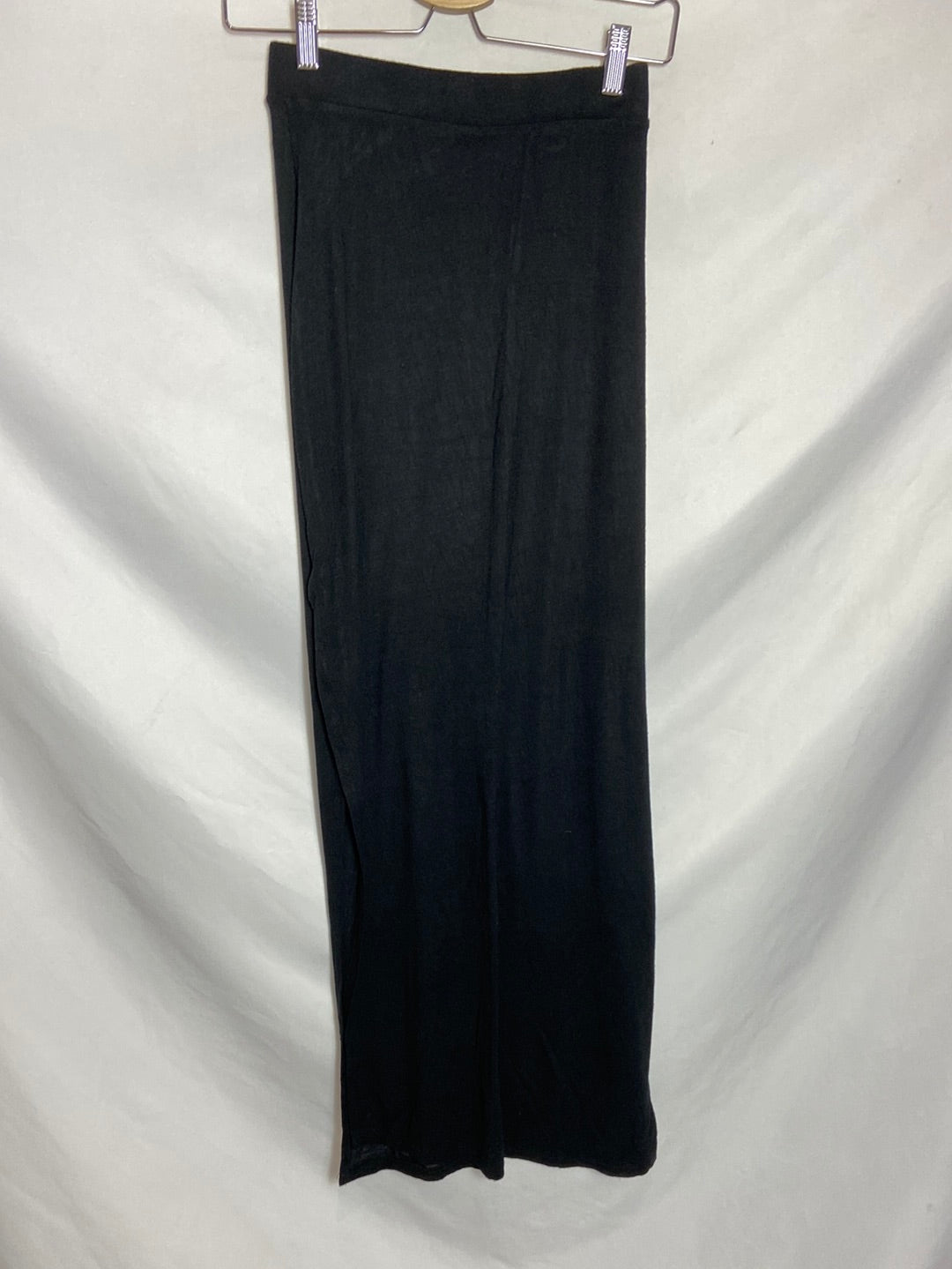 ZARA. Falda larga negra fluida T.S