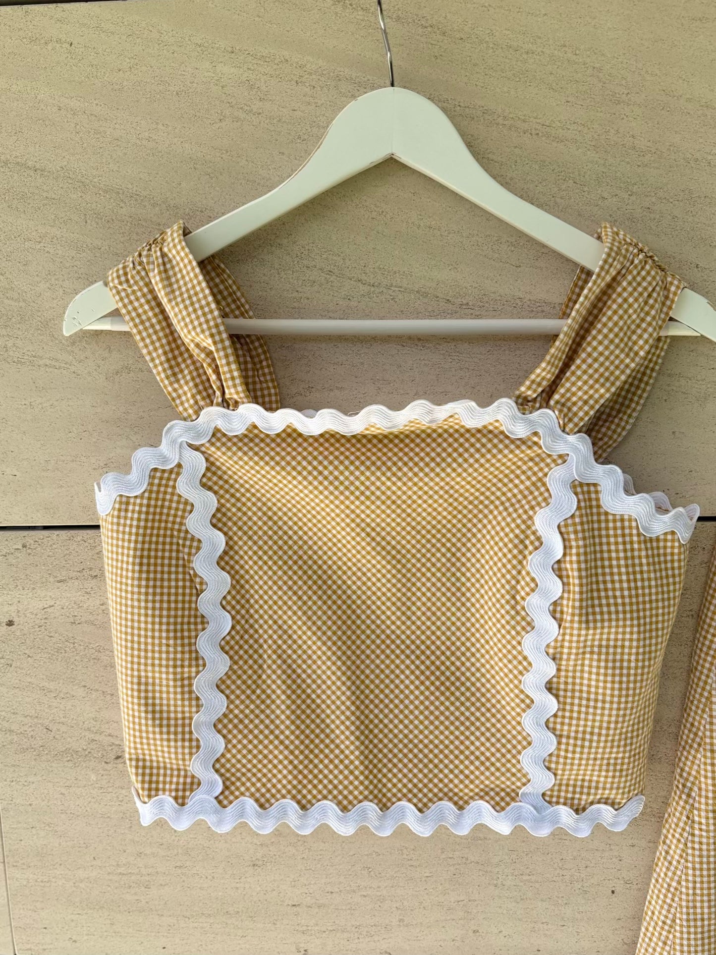 MARTIN ALCALDE. Conjunto Inés Vichy ocre