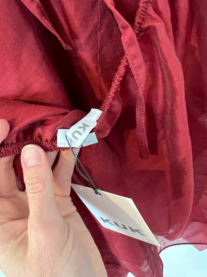 KUK. Blusa volantes rosa Tu(s/m)