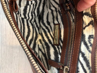 ROBERTO VERINO. Bolso marrón piel