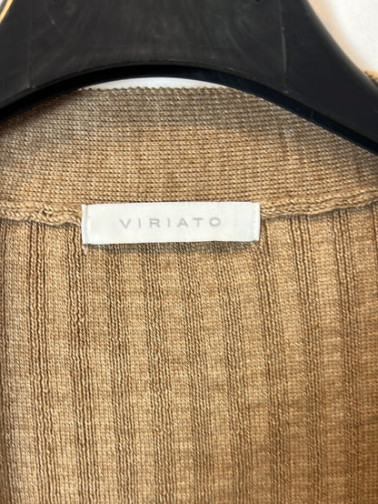 VIRIATUS. Ts ribbed camel cardigan