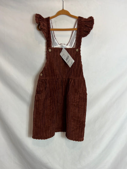 ANCAR. Maroon corduroy pinafore