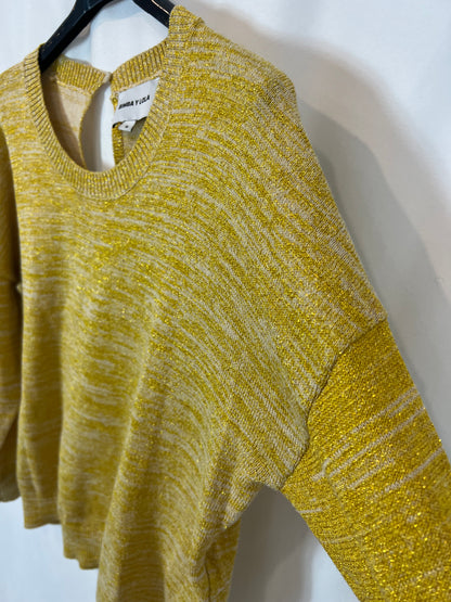 BIMBA Y LOLA. Jersey amarillo jaspeado T.s