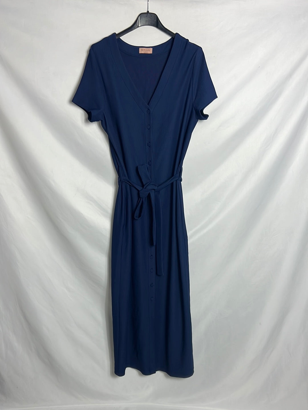 BIMANI. Long blue buttoned dress. TL