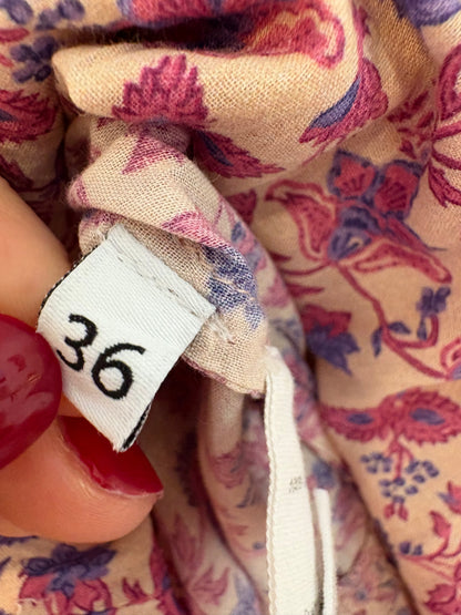 PETITE MENDIGOTE. Conjunto falda larga y blusa estampadas